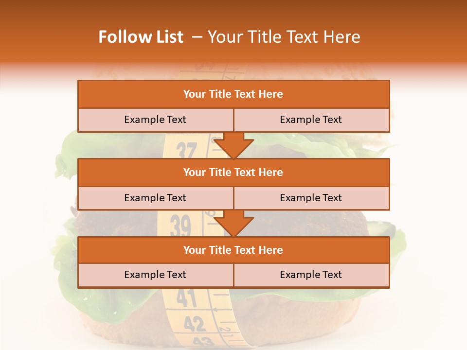 Isolated Fitness Cheese PowerPoint Template