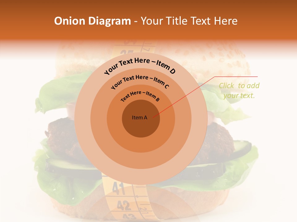 Isolated Fitness Cheese PowerPoint Template