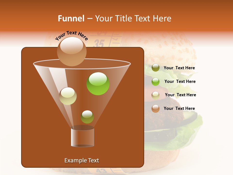 Isolated Fitness Cheese PowerPoint Template