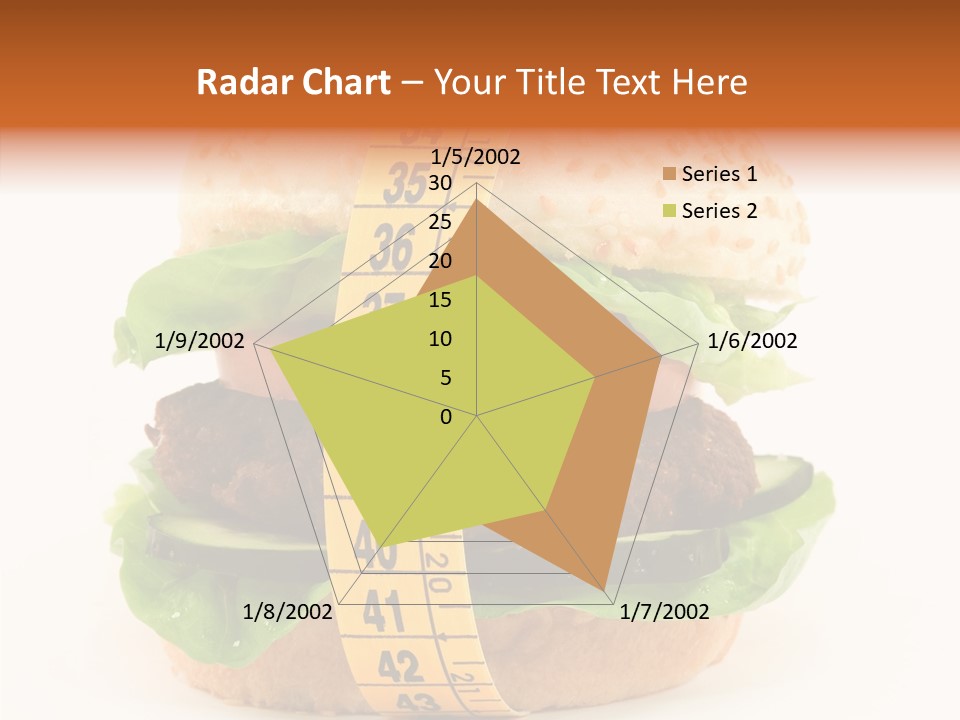 Isolated Fitness Cheese PowerPoint Template