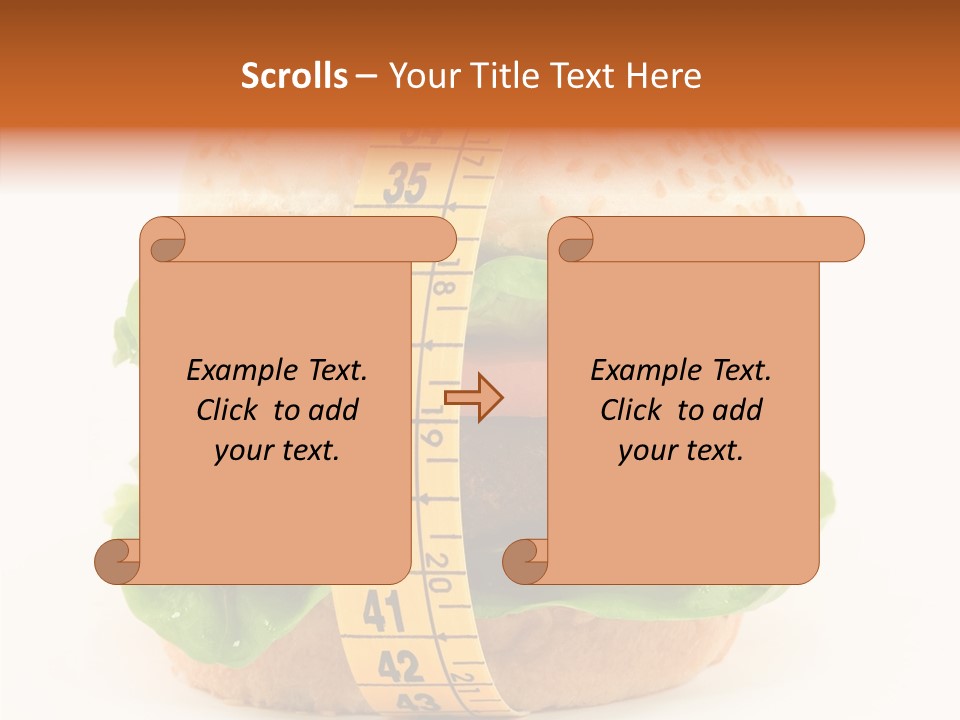 Isolated Fitness Cheese PowerPoint Template