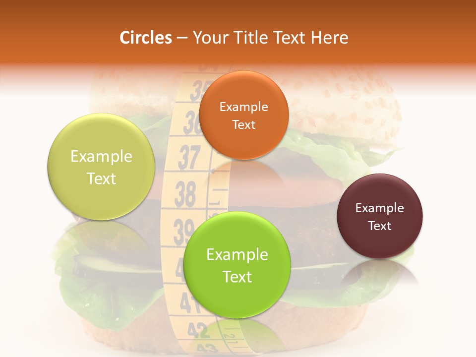 Isolated Fitness Cheese PowerPoint Template