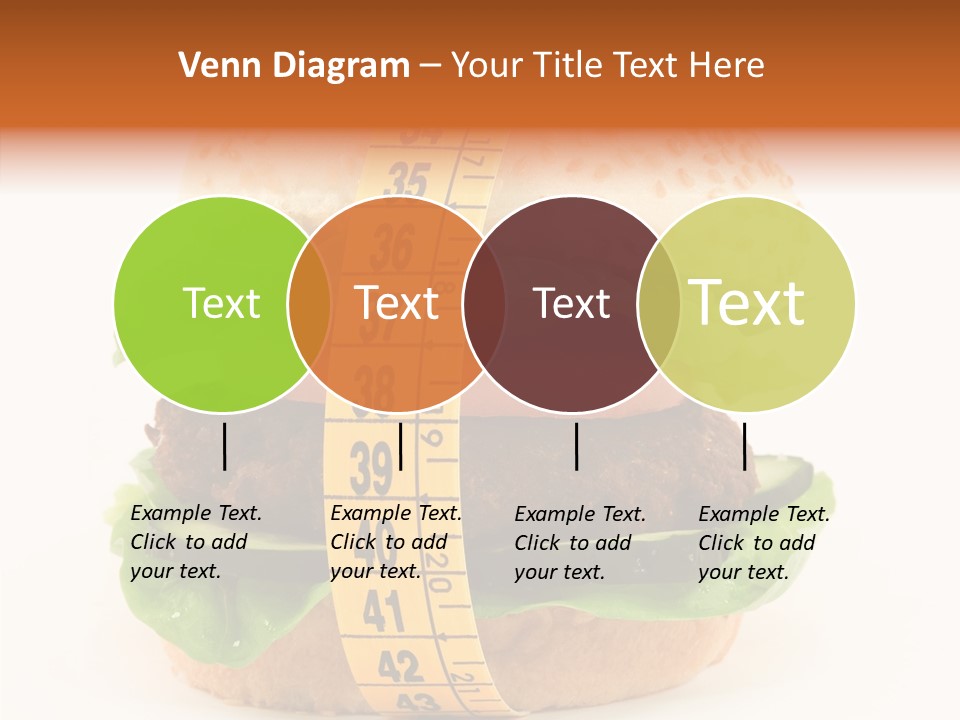 Isolated Fitness Cheese PowerPoint Template