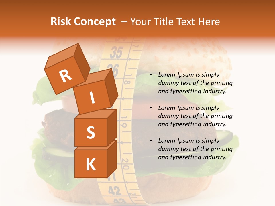 Isolated Fitness Cheese PowerPoint Template