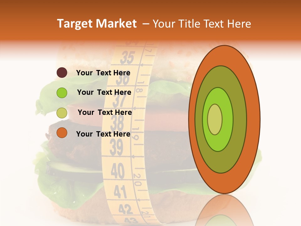 Isolated Fitness Cheese PowerPoint Template