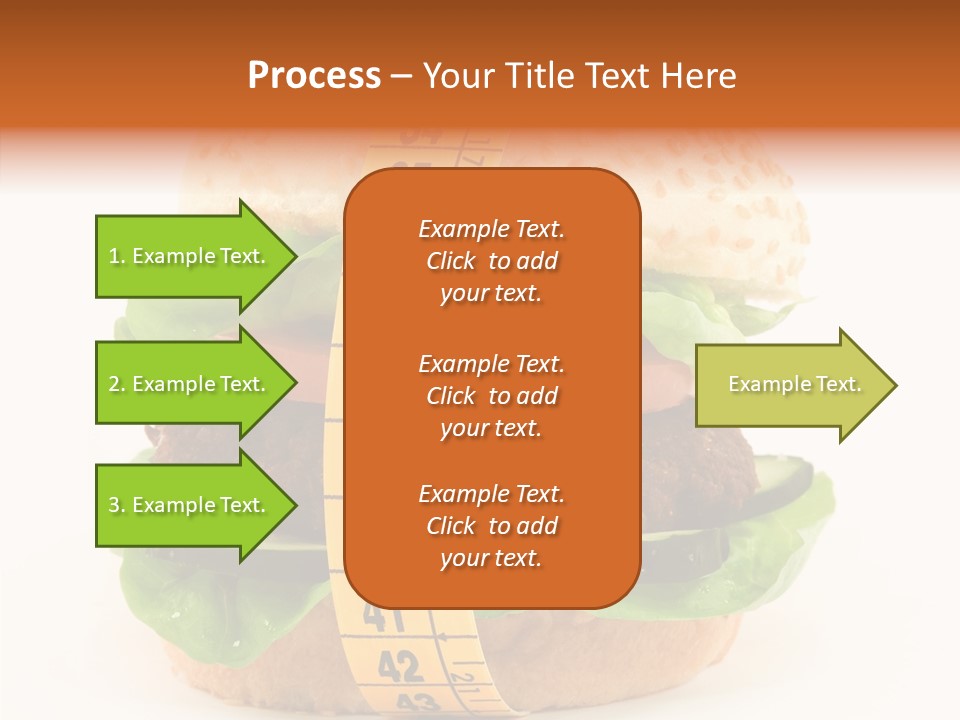 Isolated Fitness Cheese PowerPoint Template