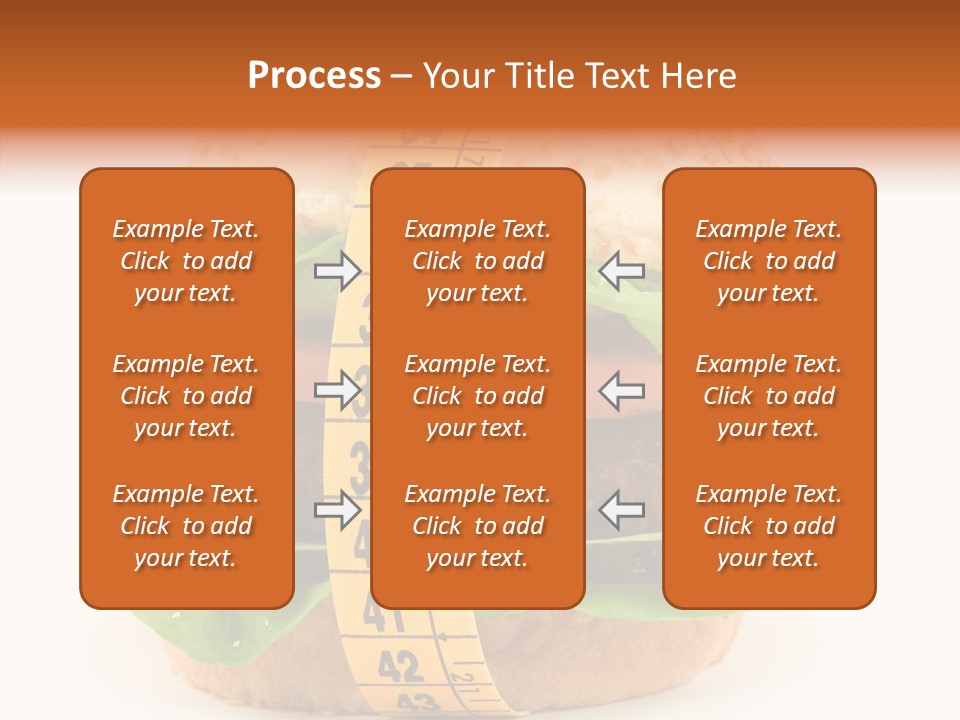 Isolated Fitness Cheese PowerPoint Template