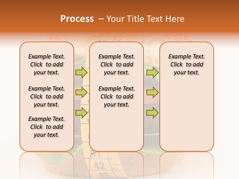 Isolated Fitness Cheese PowerPoint Template