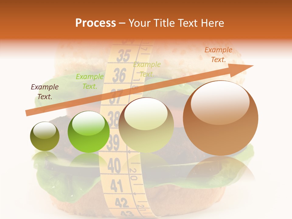 Isolated Fitness Cheese PowerPoint Template