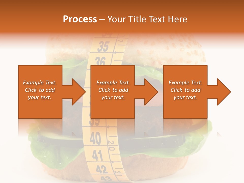 Isolated Fitness Cheese PowerPoint Template