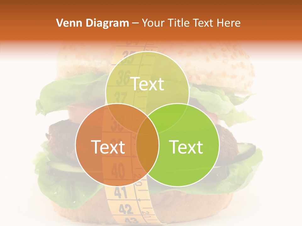 Isolated Fitness Cheese PowerPoint Template