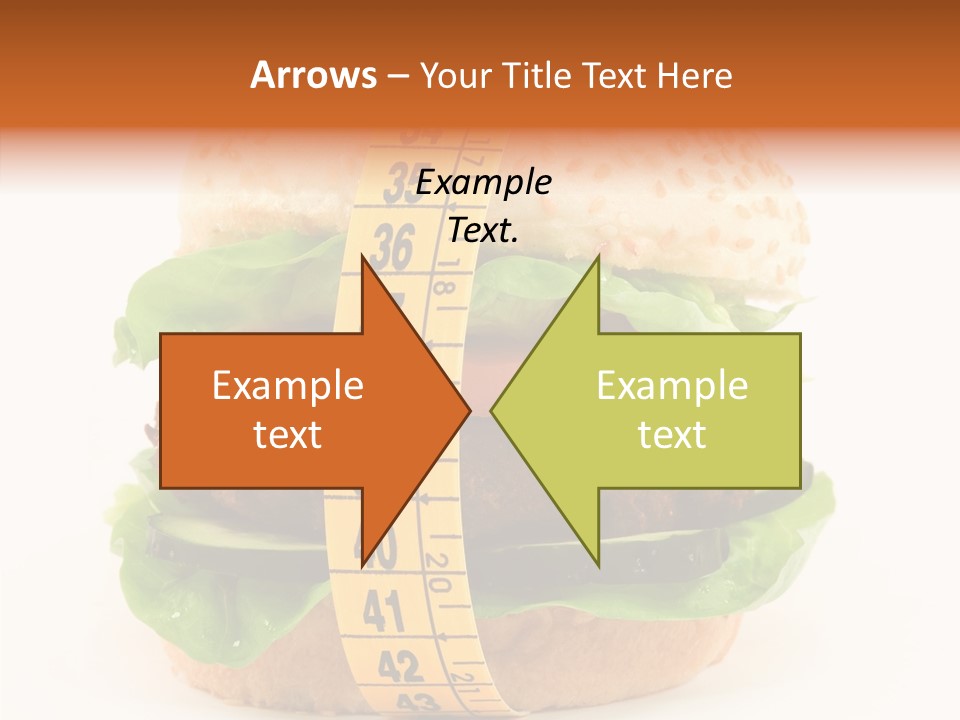 Isolated Fitness Cheese PowerPoint Template