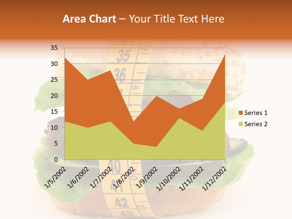 Isolated Fitness Cheese PowerPoint Template