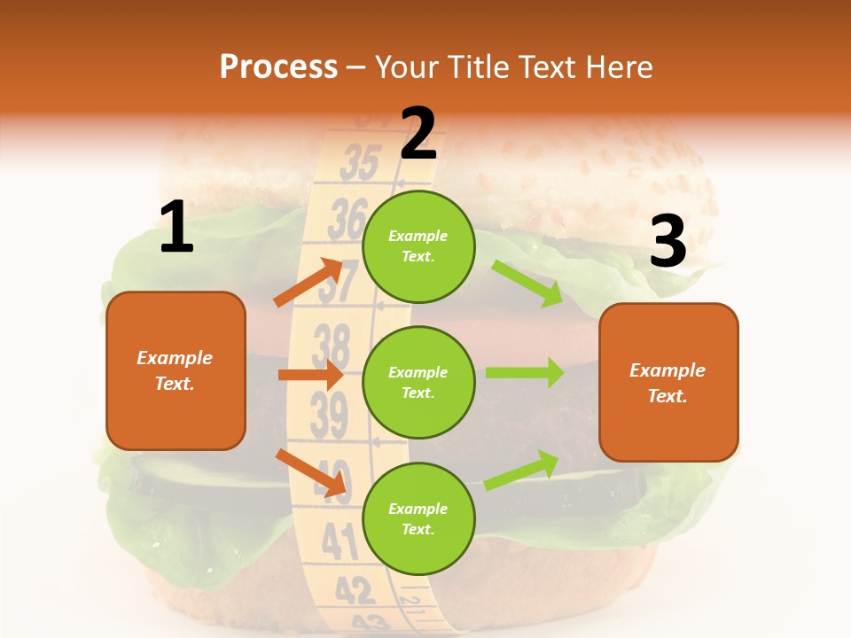 Isolated Fitness Cheese PowerPoint Template
