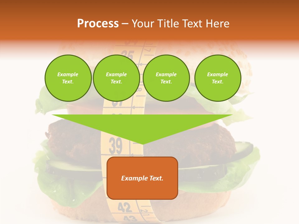 Isolated Fitness Cheese PowerPoint Template