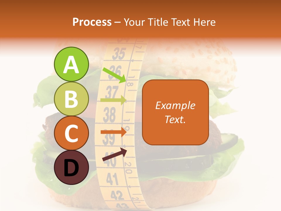 Isolated Fitness Cheese PowerPoint Template