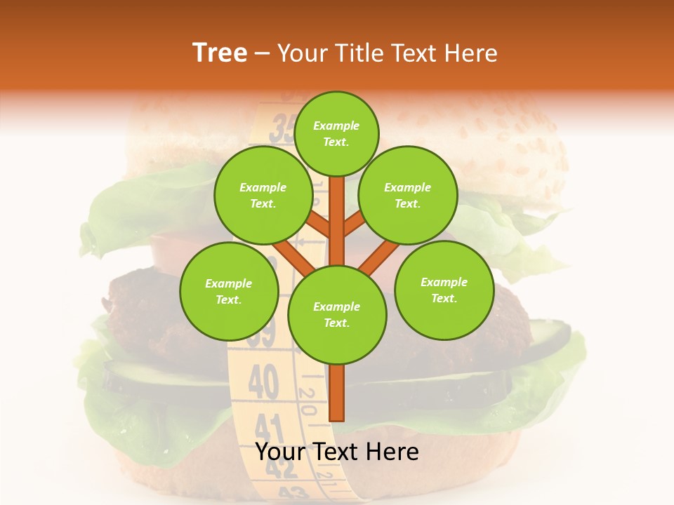 Isolated Fitness Cheese PowerPoint Template