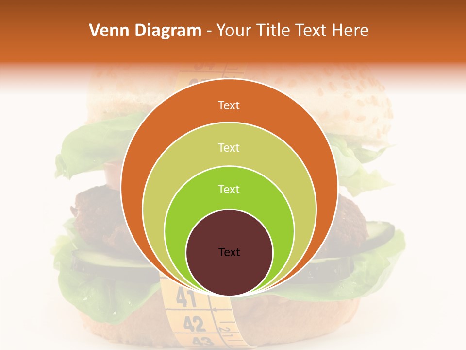 Isolated Fitness Cheese PowerPoint Template
