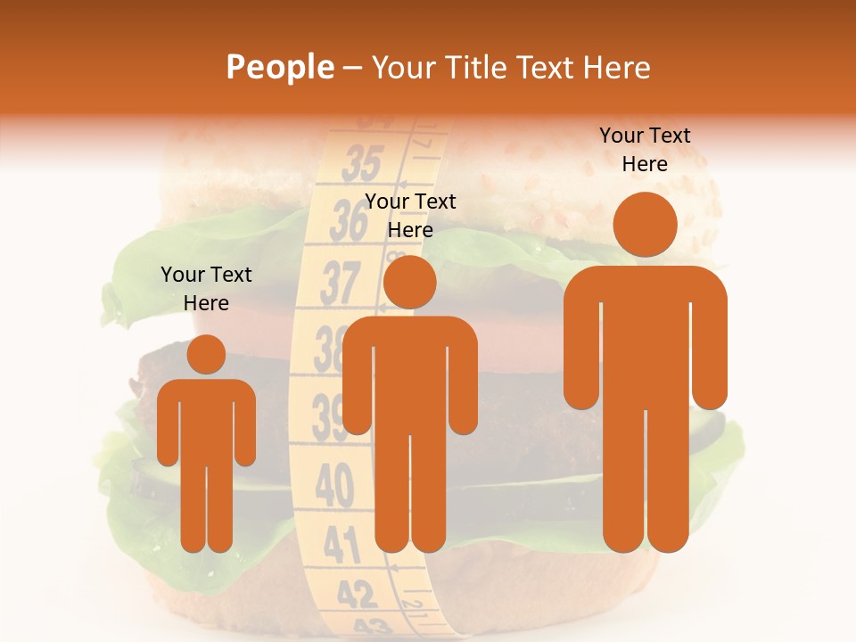 Isolated Fitness Cheese PowerPoint Template