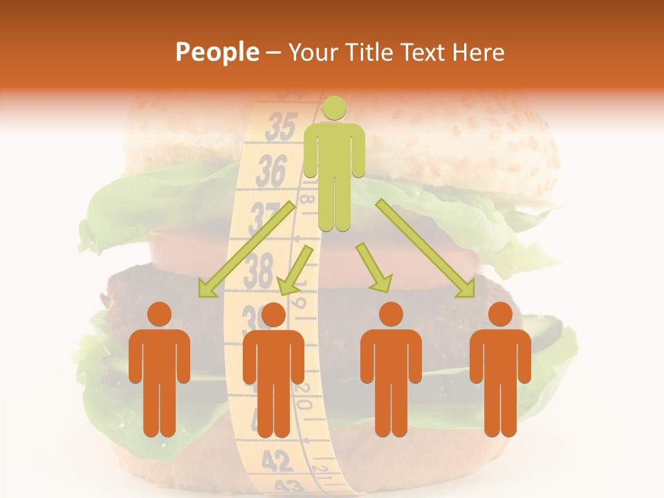 Isolated Fitness Cheese PowerPoint Template