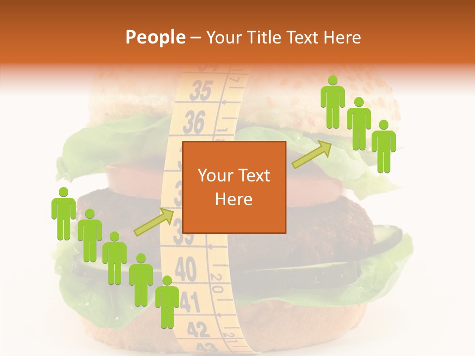 Isolated Fitness Cheese PowerPoint Template