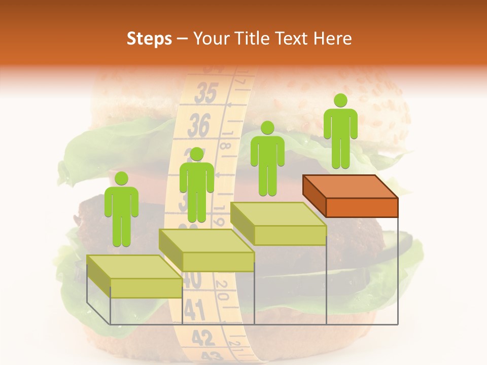 Isolated Fitness Cheese PowerPoint Template