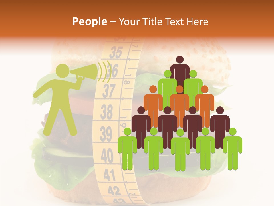 Isolated Fitness Cheese PowerPoint Template