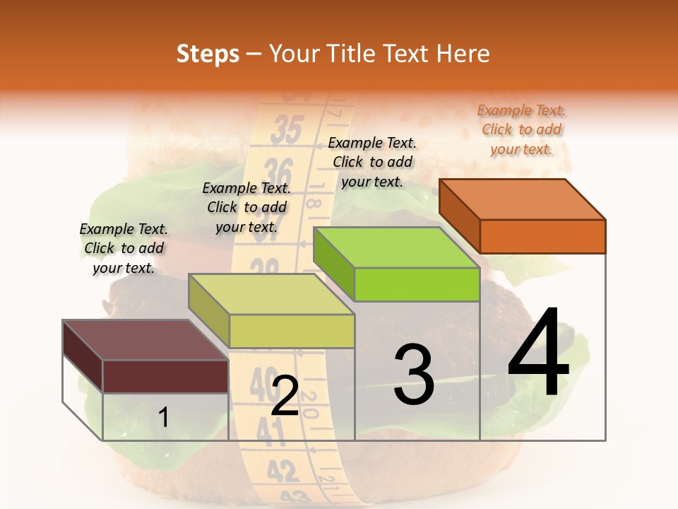 Isolated Fitness Cheese PowerPoint Template