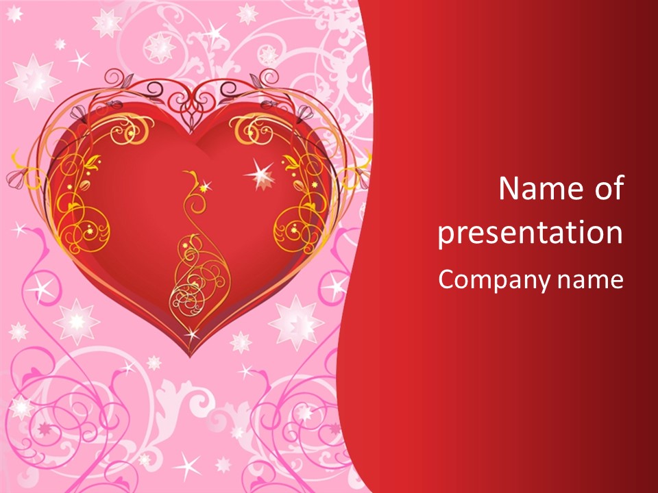 Gift Advertising Letter PowerPoint Template