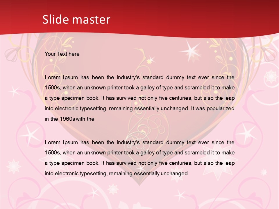 Gift Advertising Letter PowerPoint Template