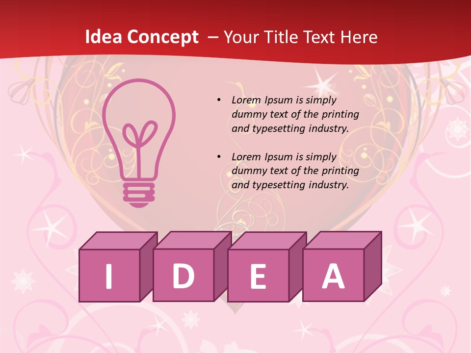 Gift Advertising Letter PowerPoint Template