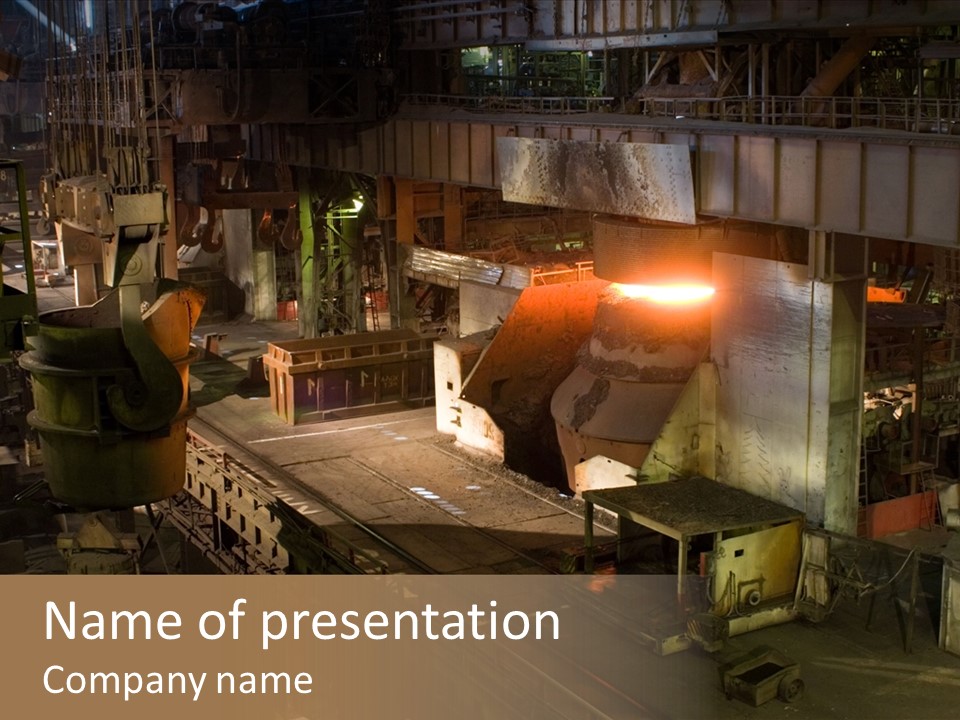 Flame Heavy Foundry PowerPoint Template