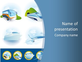 Water Van Speed PowerPoint Template