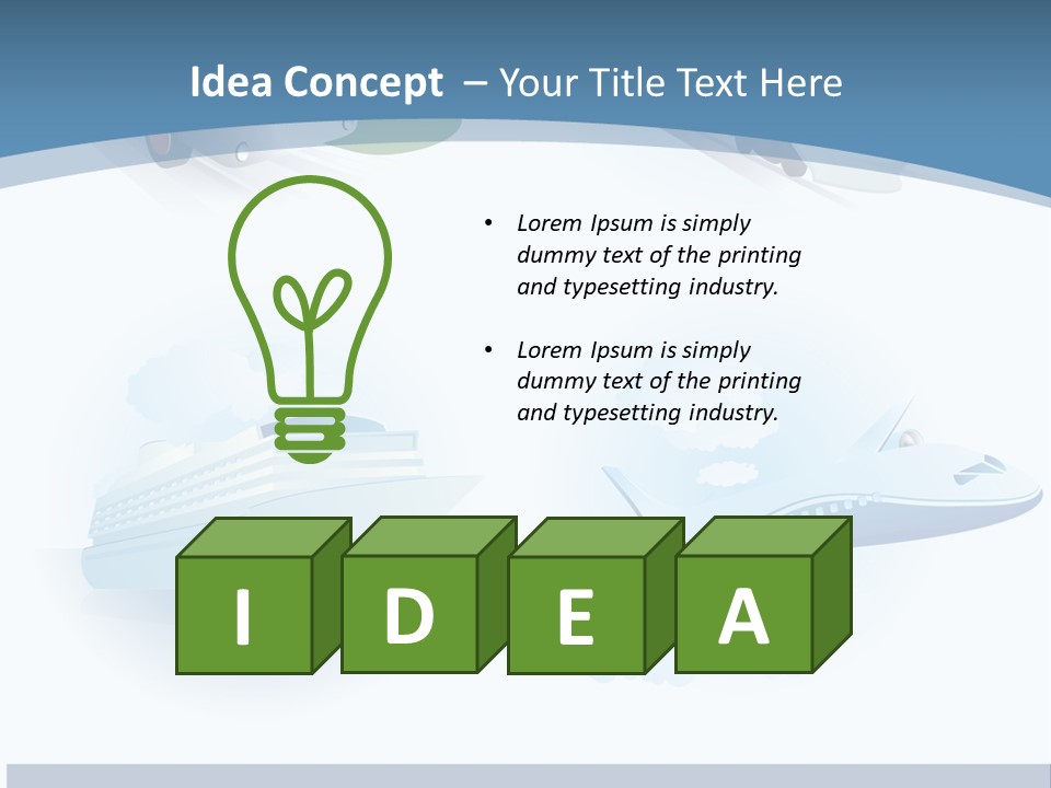 Water Van Speed PowerPoint Template