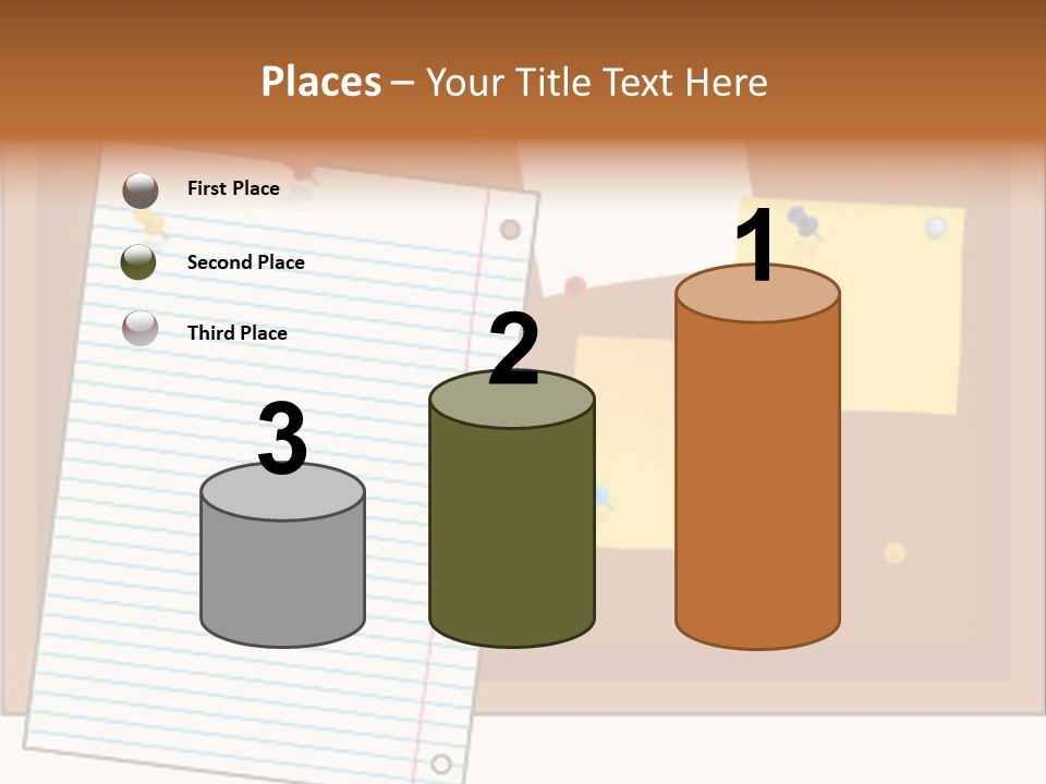 Cork Empty Reminder PowerPoint Template
