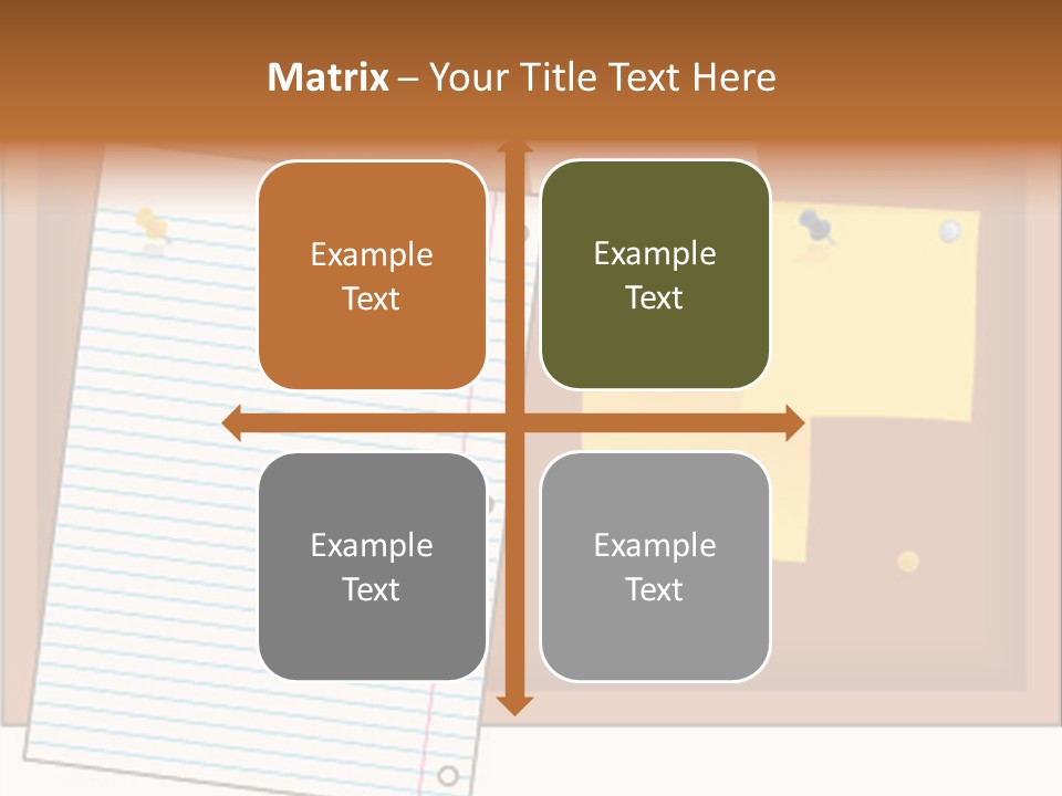 Cork Empty Reminder PowerPoint Template