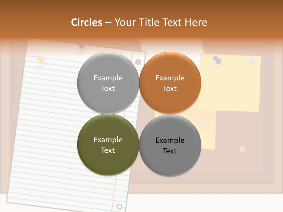 Cork Empty Reminder PowerPoint Template