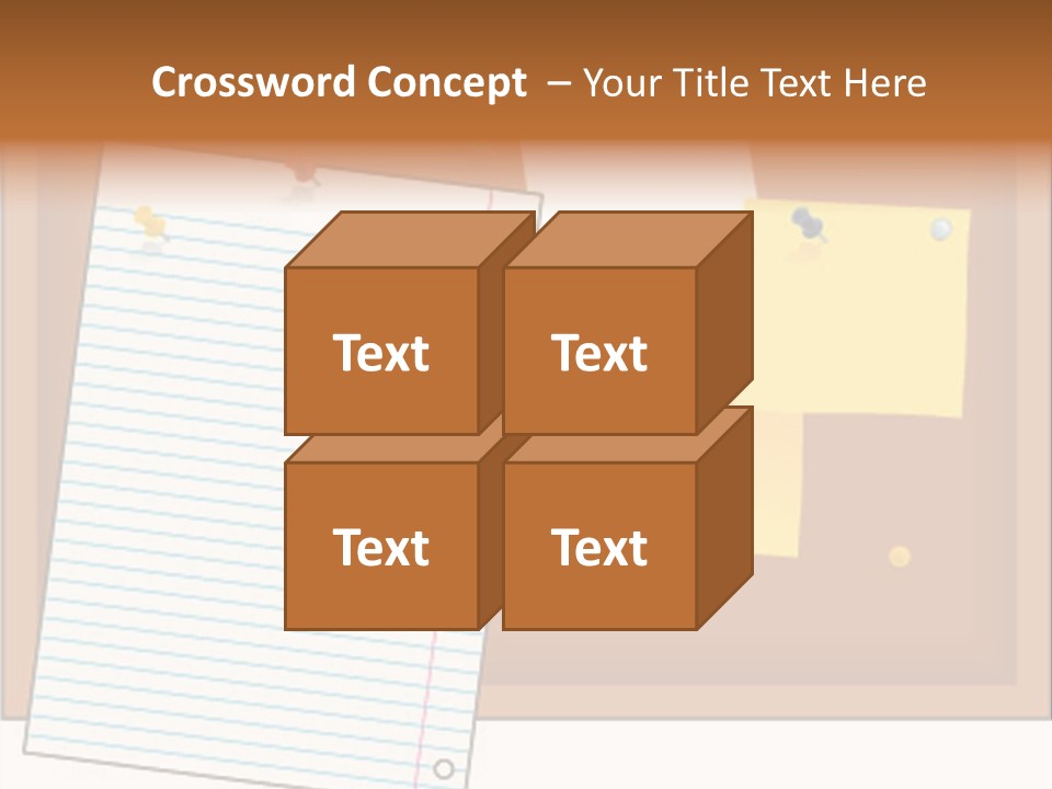 Cork Empty Reminder PowerPoint Template