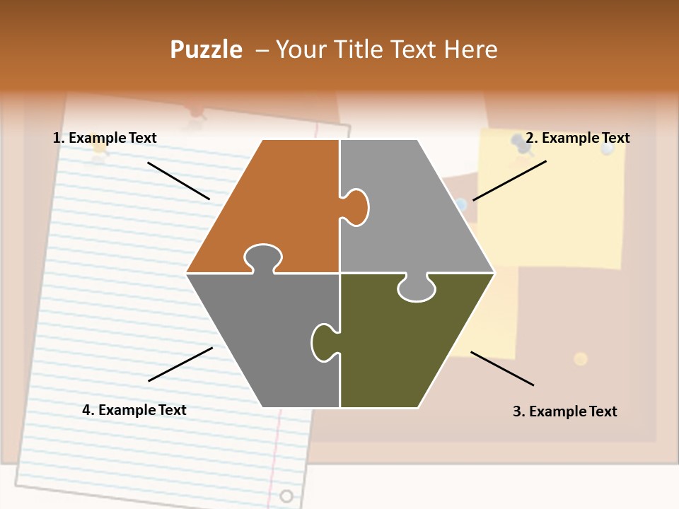 Cork Empty Reminder PowerPoint Template