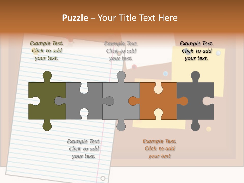 Cork Empty Reminder PowerPoint Template