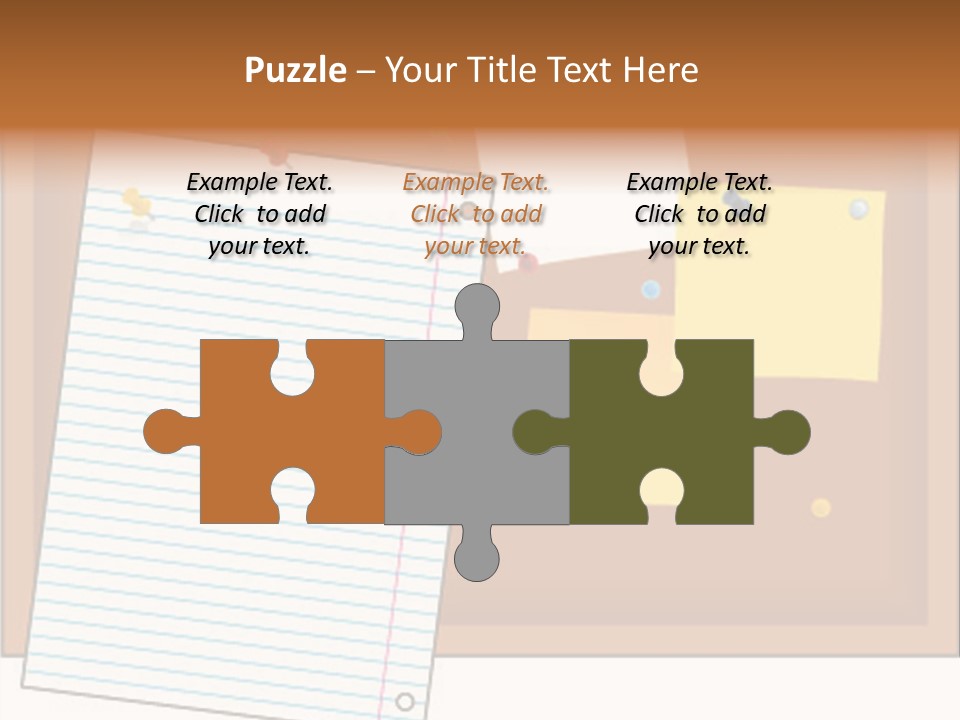 Cork Empty Reminder PowerPoint Template