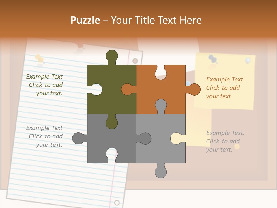Cork Empty Reminder PowerPoint Template