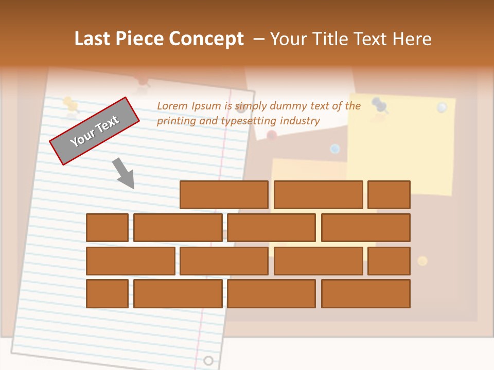 Cork Empty Reminder PowerPoint Template