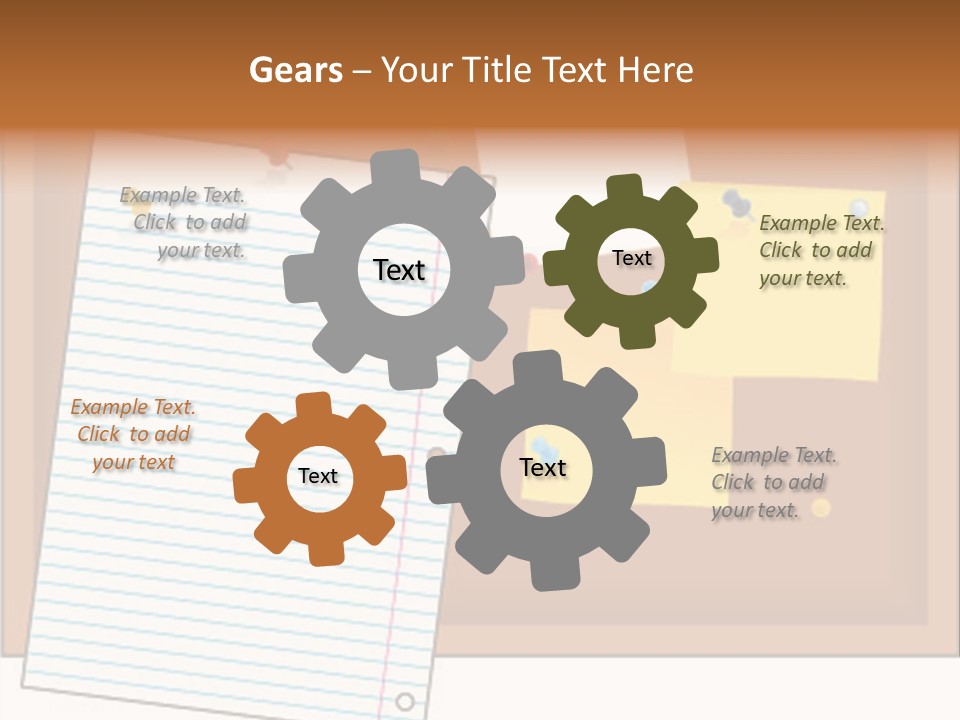 Cork Empty Reminder PowerPoint Template