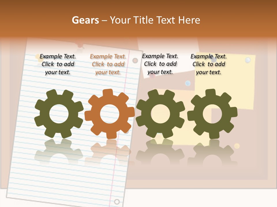 Cork Empty Reminder PowerPoint Template