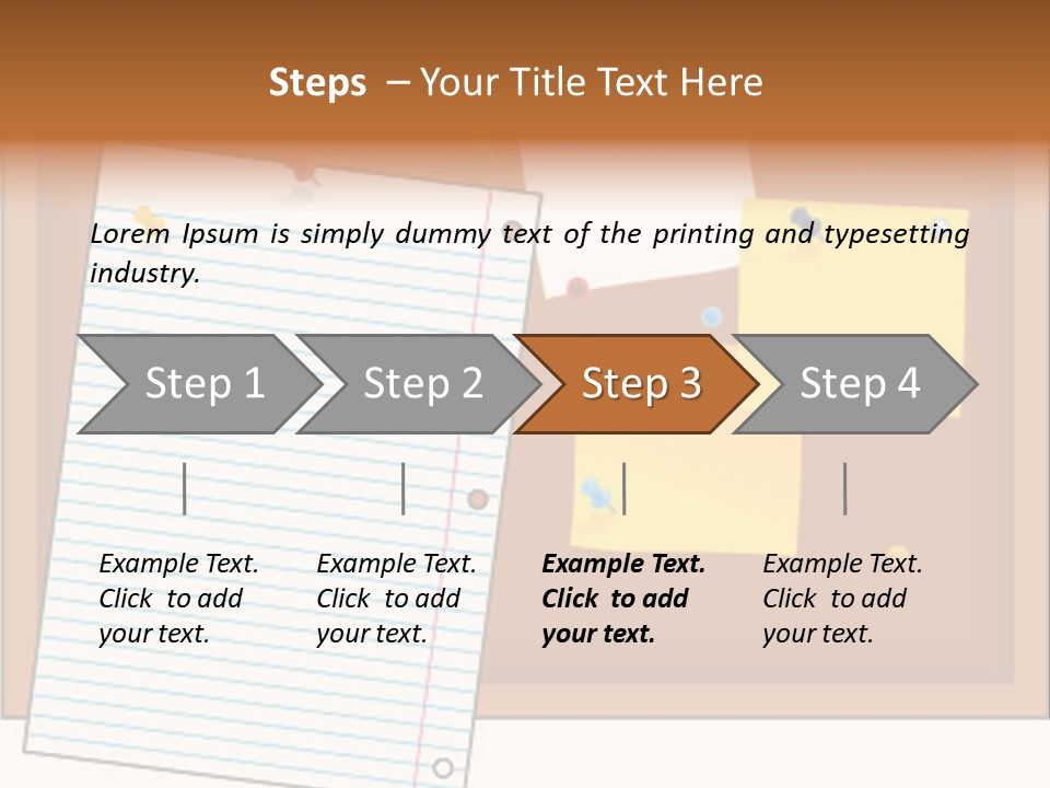 Cork Empty Reminder PowerPoint Template