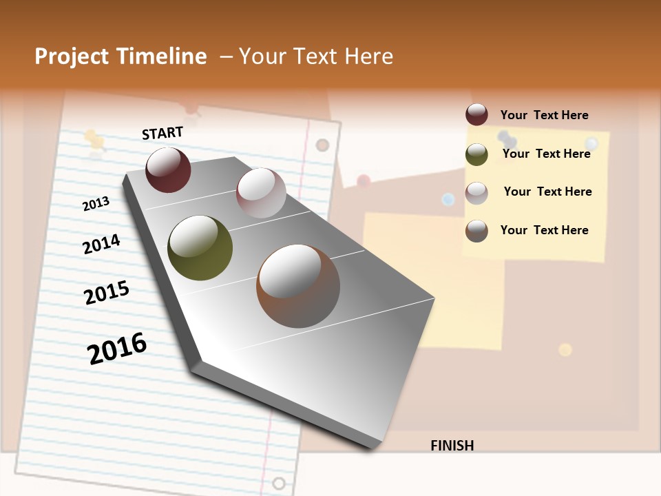 Cork Empty Reminder PowerPoint Template