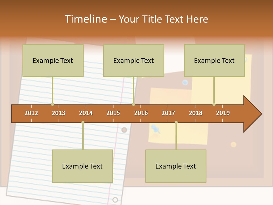 Cork Empty Reminder PowerPoint Template