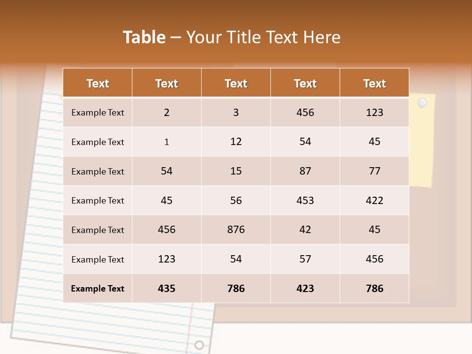 Cork Empty Reminder PowerPoint Template