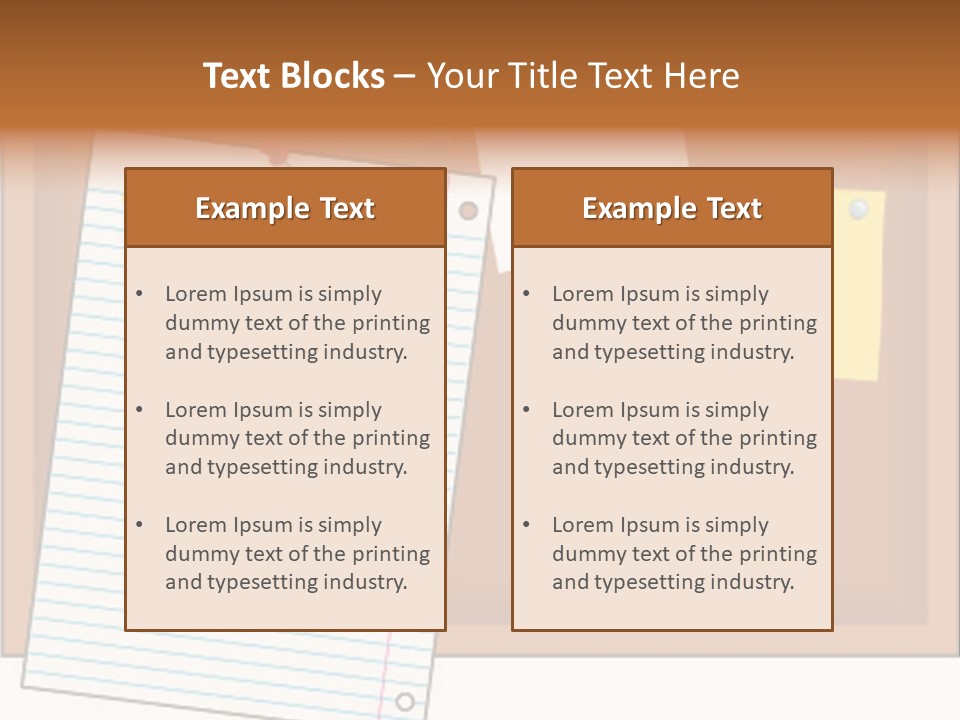 Cork Empty Reminder PowerPoint Template